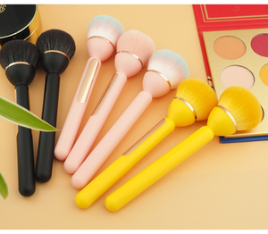 Petit pinceau à poudre pour le maquillage des ongles, poils synthétiques en forme de lotus, manche en plastique, pinceau de beauté, MOQ 10 pièces - Product Image 5
