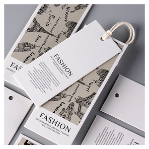 Custom brand embossed logo <b>clothing</b> label tag <b>Clothing</b> jewelry wrapping paper Hangtag - Product Image 5