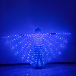 <span class=keywords><strong>Ali</strong></span> di Farfalla LED Luminose Elfiche, Mantello Grande in Poliestere a 360 Gradi, Multicolore Fluorescente, per Spettacoli di Danza e Costume di Halloween - Product Image 3