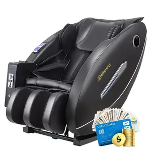 Đồng xu sang trọng hoạt động bán hàng tự động không trọng lực 3D 4D thương mại ghế massage đầy đủ Bady túi khí massage