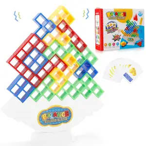 Torre Puzzle gioco da tavolo per bambini giocattoli blocchi di costruzione 3d puzzle blocco fai da te assemblaggio russo blocchi di impilamento gioco