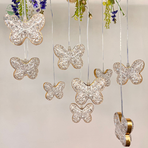 Forniture nuziali luminose in acrilico a 10 teste di cristallo diamantato <span class=keywords><strong>lampadario</strong></span> creativo lampada a sospensione decorazione luce a led - Product Image 1