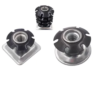 Welding free connecting insert nut for rolling wheel