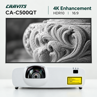 Projecteur laser CAAVITS UST 4K 0.44 5000 lumens, projecteur vidéo laser 4K 3LCD à ultra courte focale pour projecteurs d'affichage numérique