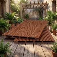 Terrasse extérieure en WPC, bois composite, co-extrusion, imperméable, antidérapant, balcon, jardin, patio, sol extérieur