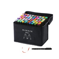 Ensemble de marqueurs d'art à double pointe à base d'alcool, fournitures d'art professionnelles, séchage rapide pour le dessin et la conception professionnels