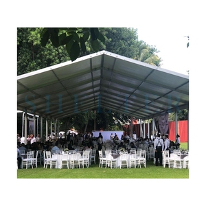 Tente de réception extérieure en aluminium avec toit transparent pour événements de mariage, grande capacité (200-500 personnes) - Product Image 4