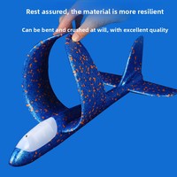 Grand planeur lumineux de 49 cm à lancer à la main, modèle d'avion jouet pour enfants, avec logo personnalisable, idéal pour promotion sur le terrain, cadeau de festival