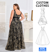 Robes de mère de la mariée en tulle brodé or impérial, robes de soirée longues élégantes noires, robe de nuit sexy