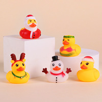 Nouveau Noël Jaune Canards En Caoutchouc 24pcs Dessin Animé Bain Jaune Canard Calendrier Boîte Aveugle Jouets Ensemble pour Enfant Bébé Jouets De Bain Canards En Caoutchouc