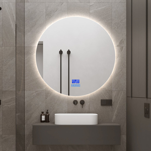 <span class=keywords><strong>Espejo</strong></span> de Baño Redondo Inteligente con <span class=keywords><strong>Bluetooth</strong></span>, Montado en la Pared, con 3 Temperaturas de Color, Regulable, Retroiluminado, Impermeable, Antivaho, con LED - Product Image 2