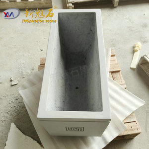 Nuevos Materiales de Construcción de Piedra, Jardinera de Hormigón GRC Gris de Alta Resistencia para Exteriores, para Parques y Plazas - Product Image 4