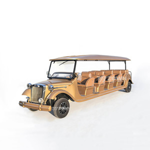 Voiture électrique classique de luxe rétro, chariot touristique vintage alimenté par batterie 72V pour les centres de villégiature - Product Image 6