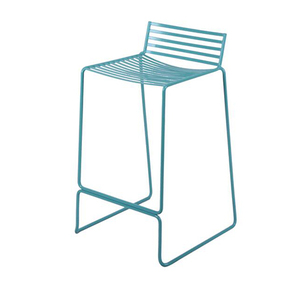Chaise moderne en fil d'aluminium avec coussin beige. Design élégant, léger et respirant pour la salle à manger du <span class=keywords><strong>restaurant</strong></span> ou du salon - Product Image 6