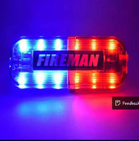 Luz Estroboscópica LED HongAn IP65 Roja y Azul Intermitente, Lámpara de Señalización de Tráfico, Luz de Hombro, Luz de Advertencia de Plástico de Alta Intensidad USB