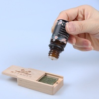 Combinaison d'huiles essentielles Boîte de diffuseur de pierre d'arôme portable Diffuseur en bois sans flamme Diffuseur de voiture en bois
