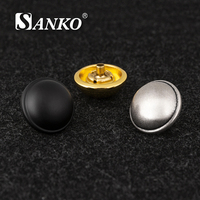 Boutons-pression métalliques personnalisés SANKO, boutons-pression ronds pour accessoires de vêtements et de sacs