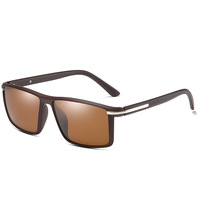 Vente en gros TR90 nouvelle mode lunettes de soleil en métal bleu UV400 lentilles TAC vision nocturne lunettes polarisées logo personnalisé lentille lunettes de soleil