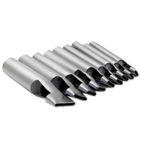 Outils de bricolage en cuir de 16 tailles en acier inoxydable pour le bricolage en cuir