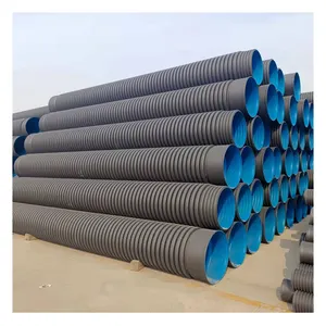 DN 200 300 400 500 600 800 1000 1200 HDPE Corrugado DWC ท่อสำหรับฝนระบายน้ำ