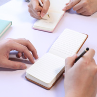 SIDAIXUE Mini Cahier de Poche A7 Cahier Doublé avec Pages Perforées