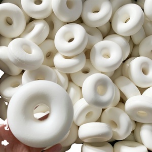 Kit de Pintura para Colorear DIY de Donuts Blancos Puros sin Decoración, Juguetes Educativos para el Curso de Concienciación Alimentaria, Accesorios de Enseñanza al por Mayor de 8.5CM - Product Image 2