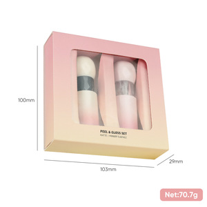 MLM Custom Matte Waterproof Peel Off <b>Lip</b> Gloss Mirror <b>Lip</b> Oil 2Pcs Set High Shine High Color Rendering Vegan <b>Lip</b> Makeup gift set - Product Image 4