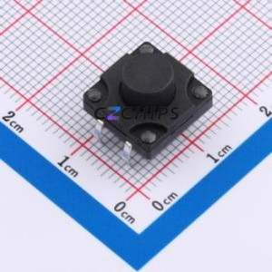 TC-1812DR-7.5H-250 Tactile Switch Through hole Component (THT),12x12mm Switch Through Hole 12mm 12mm 7.5mm - Product Image 1