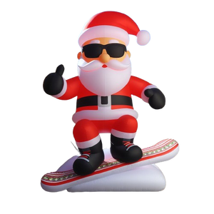 Luz LED personalizada Inflable Feliz Navidad Decoraciones al aire libre Vacaciones Interior/Exterior Suministros de Navidad - Product Image 3