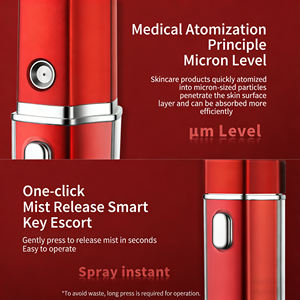 Pulvérisateur de brume hydratante pour la peau portable, alimenté par batterie au lithium, rechargeable par USB, design compact, hydratation manuelle - Product Image 3