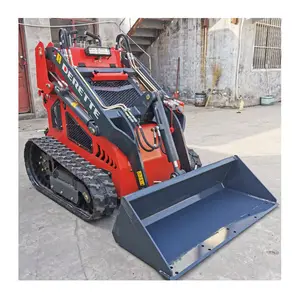 China Cheap Earth-moving Machinery Track Mini Skid Steer Loader With Mini Skid Steer Attachments On Sale