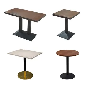 Juego de mesas y sillas de madera para restaurante, muebles de comedor personalizados para cafetería y cafetería