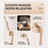 Masseur de cou et d'épaules à pétrissage direct usine, alimenté par USB, appareil de soulagement musculaire profond pour la maison, idéal pour un coffret cadeau