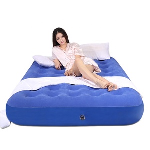 Colchón Futón Hinchable Plegable para Tienda de Campaña Flocado Cama de Aire Alta con Bomba Integrada - Product Image 2