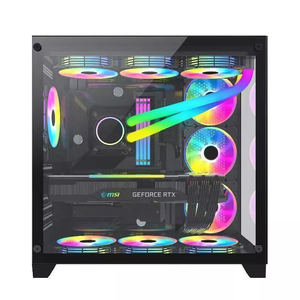 เคสคอมพิวเตอร์รุ่นใหม่ขายดี ราคาโรงงาน สำหรับเกมมิ่ง ATX/Micro-ATX พร้อมพัดลม RGB สำหรับคอมพิวเตอร์เกมมิ่งและเซิร์ฟเวอร์ - Product Image 2