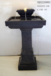 <span class=keywords><strong>Fontana</strong></span> da Giardino in Resina <span class=keywords><strong>con</strong></span> Luce, Altezza 42CM, Personalizzabile, Fatta a Mano, Ecologica, Colore Personalizzabile - Product Image 4