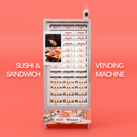 Máquina Expendedora de Sushi Refrigerada con Sistema de Enfriamiento, Tamaño de Casillero Personalizable, Ventanas