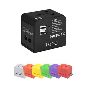 Custom Logo International Universal 5 in 1 <b>Usb</b> Portable Travel <b>Adapter</b> for Wholesale - Product Image 2