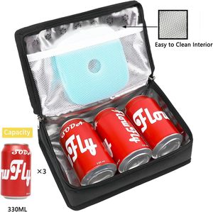 <span class=keywords><strong>Petite</strong></span> boîte à lunch isotherme sac <span class=keywords><strong>souple</strong></span> portable Mini glacière thermique <span class=keywords><strong>repas</strong></span> fourre-tout Kit avec poignée <span class=keywords><strong>pour</strong></span> le travail et l'école - Product Image 5
