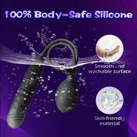 Plug anal gonflable en silicone, dilatateur anal, masseur réaliste, godemiché, plug anal extensible avec pompe à ballon