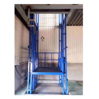 Plateforme élévatrice industrielle à rail simple/double, élévateur de marchandises d'entrepôt, élévateur hydraulique vertical pour le transport de marchandises