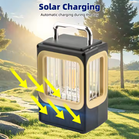 Lampe de camping portable, rechargeable par USB, lanterne LED à intensité variable, poignée suspendue, lumière de tente extérieure pour la randonnée, les situations d'urgence, la pêche
