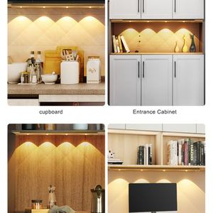 Lampe de placard sans fil magnétique rechargeable avec détecteur de mouvement, lumière sous l'armoire, lampe de placard lumineuse - Product Image 6
