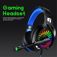 Casque de jeu professionnel RVB pour ordinateur Casque de jeu PS4 Casque de jeu réglable filaire