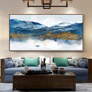 لوحة جدارية عصرية لنمط المجرد لتزيين غرفة المعيشة والمساحة لغرفة النوم صناعة صينية جديدة بتصميم بسيط وحديث - Product Image 4