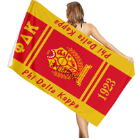 Serviette de plage personnalisée Sorority IPL Iota Phi Lambda 1929, idéale pour la plage d'été, absorbante et à séchage rapide