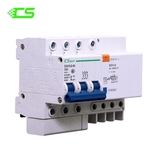 CNCSGK Rccb RCBO DZ47LE <span class=keywords><strong>Elcb</strong></span> Disyuntor de fuga a tierra de corriente residual 3P 16A 25A 32A 50A 63A 4.5KA 230/400V - Product Image 2