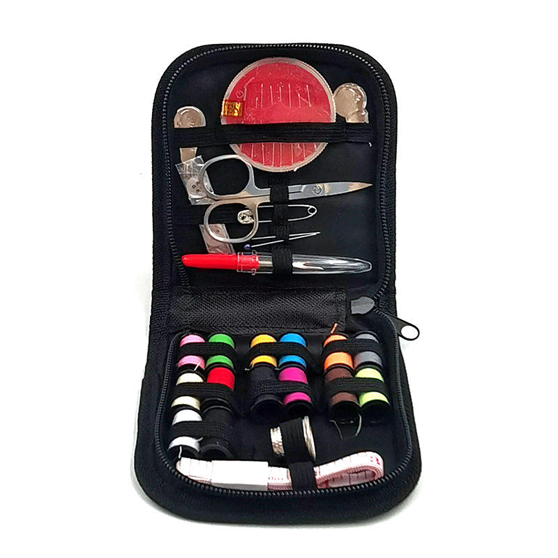 Bobina, crochet, aguja caja color al azar