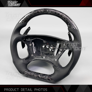 Volante Deportivo de Fibra de Carbono Forjado Personalizado para Mercedes-Benz Clase C/E/S 1993-2004 E220 E230 C200 VITO <span class=keywords><strong>CL</strong></span> W206 S350 S300 - Product Image 3