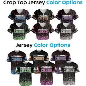 Camiseta Deportiva Personalizada de Poliéster con Estampado Personalizado, Estilo Béisbol con Brillo, Uniformes con Nombre, Número y Logotipo del Equipo - Product Image 4